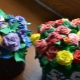 We sculpt flowers from plasticine