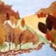 Applications from natural material on the theme of Autumn