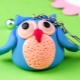 Keychains made of light plasticine