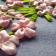 Ribbon embroidery fabric