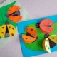 Colored paper appliques