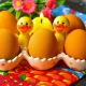 How to dye eggs with turmeric?