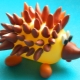 How to make a plasticine hedgehog?