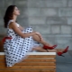 Variety of white dresses with polka dots and creating looks with them