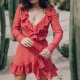 Variety of polka dot wrap dresses