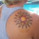 Sun tattoo