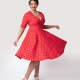 Choosing a polka dot dress for obese women