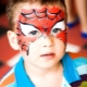 Face painting spiderman