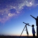 What can you see with different telescopes?