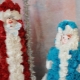 Santa Claus and Snow Maiden from napkins