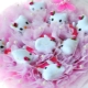 Making a bouquet of toys
