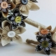 We make bouquets from scrap materials with our own hands