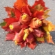 Do-it-yourself bouquets of different leaves