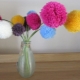 We make flowers from threads with our own hands