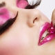Doing pink makeup
