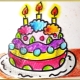 Making birthday cards from a child