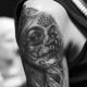 Sketches and meaning of the Santa Muerte tattoo