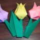Colored paper origami folding ideas