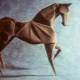 How can you make origami in the shape of a horse?