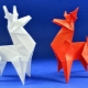 How can origami be folded in the shape of a deer?