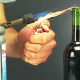 How to open wine without a corkscrew with a lighter?