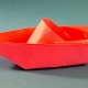 How to make origami in the form of a boat?