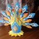 How to make origami in the shape of a peacock?