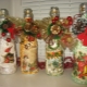 How to decorate a bottle for the New Year?