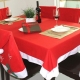 What are red tablecloths and how to choose them?