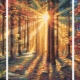 Paint by number triptych