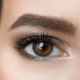 Makeup for brown eyes with a drooping eyelid