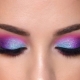 Makeup with bright shadows