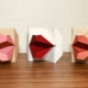 Origami in the form of lips