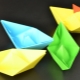Origami in the form of a boat