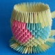 Origami in the form of a circle