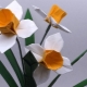 Origami in the form of a daffodil