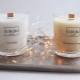 Original candles with a wooden wick