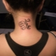 Features of a tattoo in the form of initials