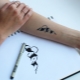 Features of a tattoo drawn with a pen