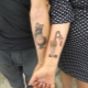 Pair of tattoos for lovers