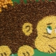 Craft Hedgehog from cereals and seeds
