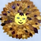 Crafts Sun from leaves