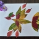 Crafts Firebird from leaves