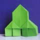 Making origami on the theme of Space