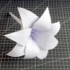 Making origami in the form of a lily