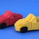 Making origami in the form of cars