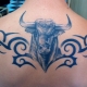 Bull tattoo: meaning and sketches