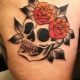 Skull Rose Tattoo