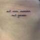 Tattoo for girls in the form of inscriptions in Latin with translation
