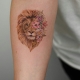 Lion tattoo for girls